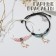 Bracelets "Demetrons" unicorns with beads, color, 8 cm