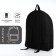 A backpack on lightning is youth, external pocket, black color
