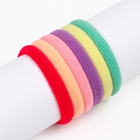 Hair elastic bands 20 pcs, hairpin crab 20 pcs, set, cold heart-4