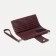 Women's wallet on the button, burgundy color