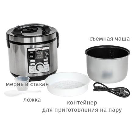 Pioneer MC203, 860 W multicooker, 5 l, 17 programs, anti -stick coating-1