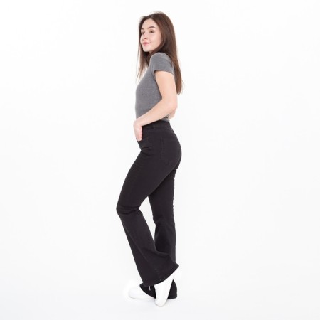 Women's jeans, black color, size 38 (44)-3