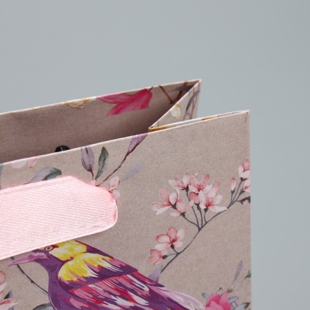 Package Gift Craft horizontal, packaging, "birds", S 15 x 12 x 5.5 cm-4