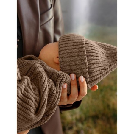Cat Knitted Demi-season, Pure Love Tot, size 40-42, brown color-4