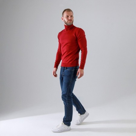 Male jumper SL, 50, burgundy-3