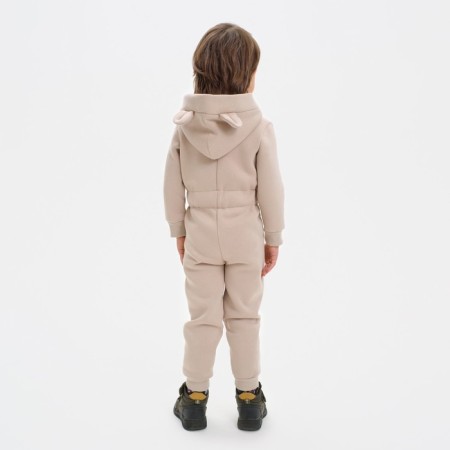 Комбинезон детский с начёсом KAFTAN "Basic line" р.26 (80-86), бежевый-2