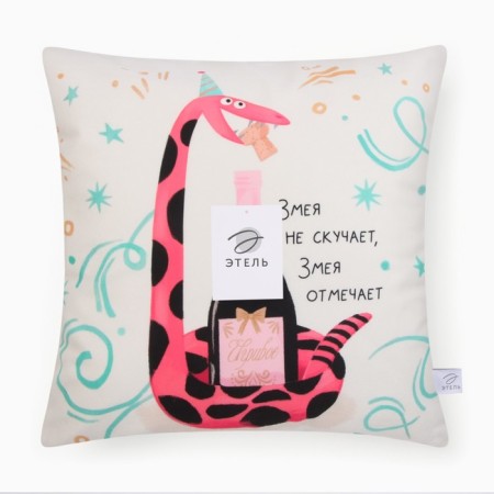 Czech on the pillow Ethel “Playful mood” 40x40 cm, velor-6