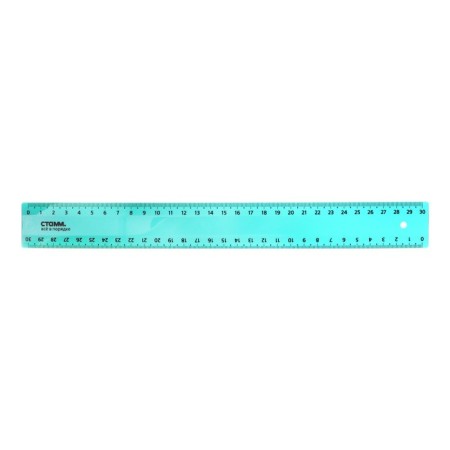 Line 30 cm Istanm, plastic, 2 scales, opaque, pastel colors, euro suspension, mix-2