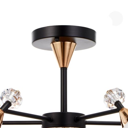 Chandelier 86505/5 E27 40W Black-gold 70x70x53 cm Bayerlux-3