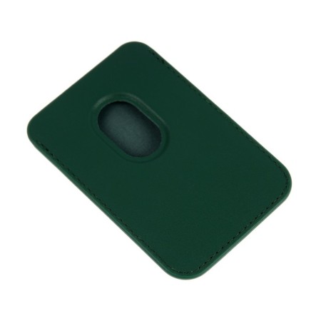 Cartholder for phone, leather, magsafe, green-2