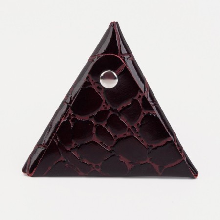 Case for coins/headphones on the button, burgundy color