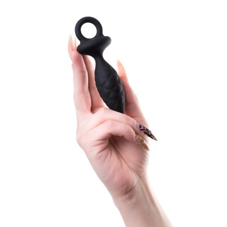 Anal plug Erotist Strob S - SIZE, silicone, black, 11.7 cm-7