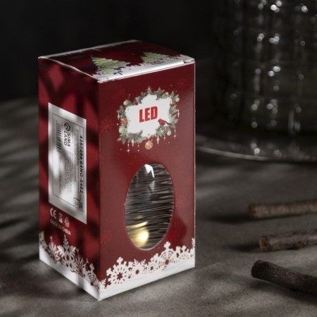 LED figure "Golden Lantern" 8 × 12 × 6 cm, plastic, batteries AG13x3, glow warm white-3