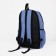 A backpack with a zipper, 3 outer pockets, blue color