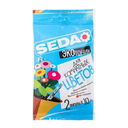 Spray for indoor flowers Ecotonik SEDA, 10 ml x 2 pcs