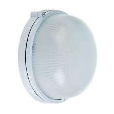 Lamp TDM NPB1301, E27, 60 W, IP54, Round, White