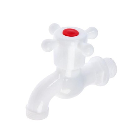 Water Cathedral Zein Z2189, with a Cross, PP, with a ball mechanism, white-1