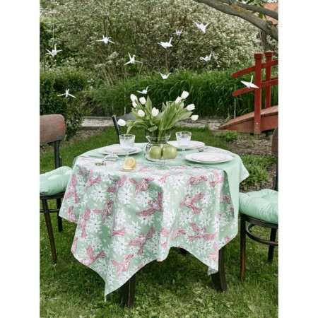 Origami tablecloth, size 110x140 cm, mint color-2