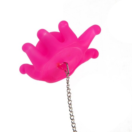 Bath plug with a toy "Osminog", d = 40 mm, PVC, metal, lilac-5