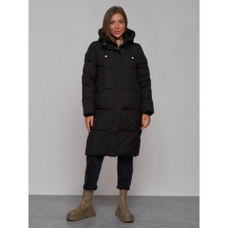 Coat insulated winter female, size 44, black color