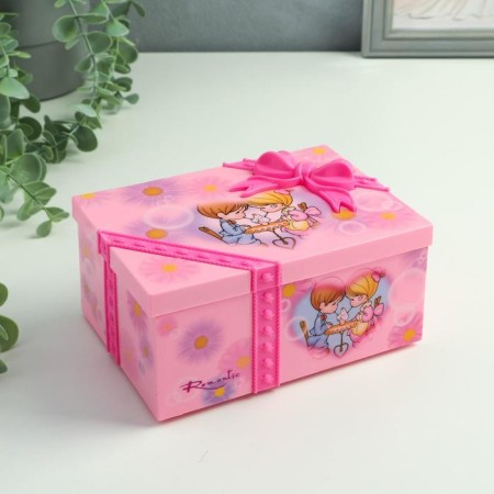 Musical box "Gift with a bow" 15.5x8x11 cm