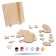 Set for creativity. Wood painting "Unicorn"