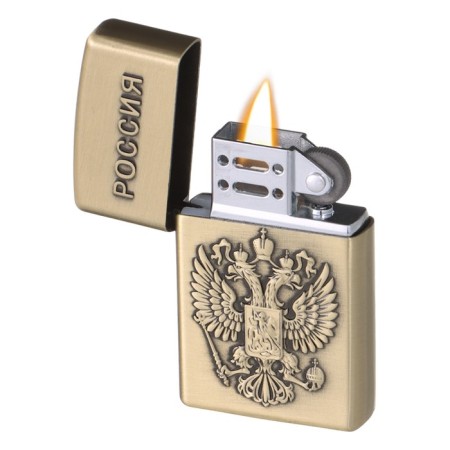 Gas lighter "Coat of arms", piezo, flame adjustment, 3.8 x 1.1 x 6.1 cm cm-2