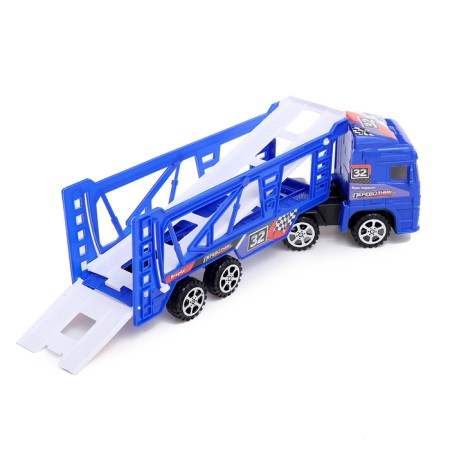 Inertial "Avtobos" truck, with 4 machines, blue color-5
