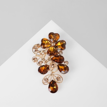 Brooch "Flower Vine", Color Gold