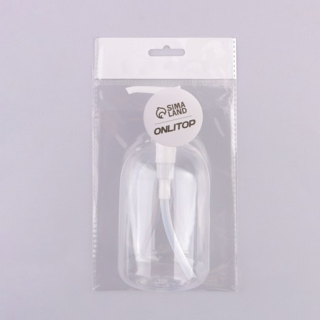 A bottle for storage, with a dispenser, 300 ml, white/transparent color-6