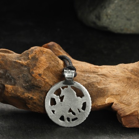 Protective amulet No. 9 “Indrik-Zver”, 28x28mm, metallic-2
