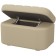 Milena banquet, 760 × 380 × 425 mm, leatherette, coffee color with milk