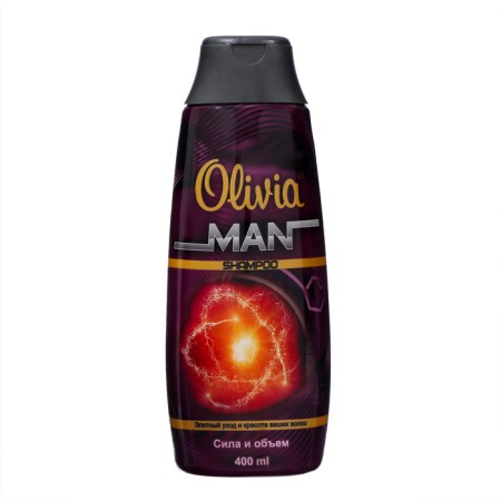 Shampoo for men Olivia Man & Woman "Strength and Volume", 400 ml