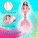 Fairytale doll "Princess Mermaid", pink color