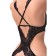 Erotic Body Erolata with a deep neckline, lace, black color, size 42-44