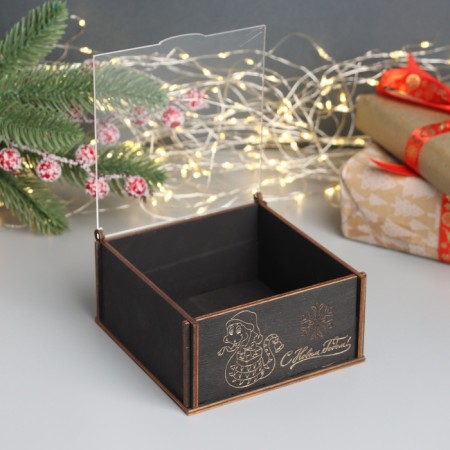 New Year's box "Snake, Snowflake" 6x12x12 cm