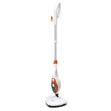 Steam mop Kitfort KT-1004-3, 1500 W, 350 ml, cord 4.8 m, white-orange