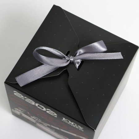 Gift folding box, packaging, "23.02, tank", 12 x 12 x 12 cm-2