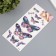 Tattoo on the body color "Pink-lilac butterflies" 10x20.5 cm