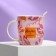 Ceramic set “Mom are beautiful”: a mug 350 ml, a spoon, color orange