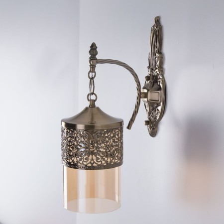 Sconces Citilux "emir" CL467313, 12x39 cm, 1x75W, e27, brown color-7