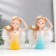 Souvenir Polystone "Girl - an angel with flowers" MIX 5x12x17 cm