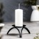 Summary Metal for 1 candle "Olympus", 4x11 cm, black