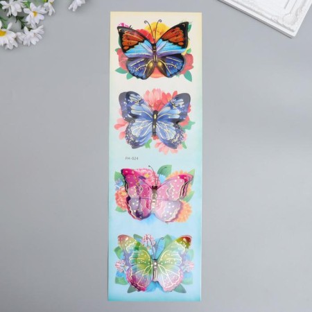 Plastic Plastic "Butterfly" mix 39.5x12 cm-5