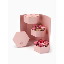 Three -level soapy composition pink