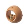 Magnetic beech bell "Round" 7.5x7.5x3 cm