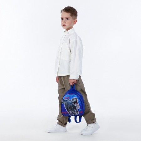 Children's backpack on a zipper, "chosen", blue color-5