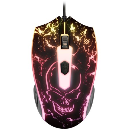Mouse Defender Overmatch GM-069, wired, optical, 2400DPI, black-1