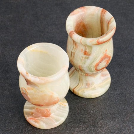 Set of glasses "Grace", 2 pcs 3.5x7.5 cm, onyx-1