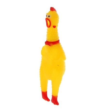 Fun "chicken", screams, in a grid, 16 cm